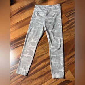 Athleta Light Gray Camouflage Leggings
